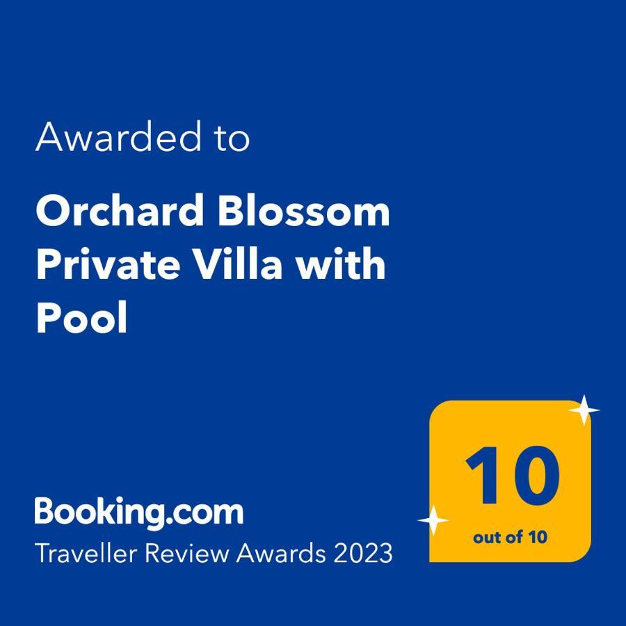 Orchard Blossom Private Villa With Pool Phrenaros Exterior photo